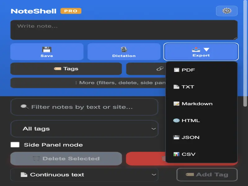 6 Formatos de Exportación